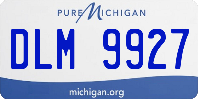 MI license plate DLM9927