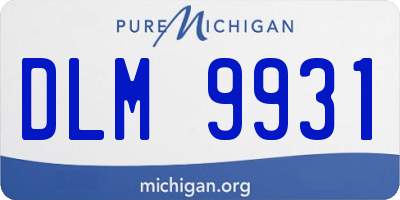 MI license plate DLM9931