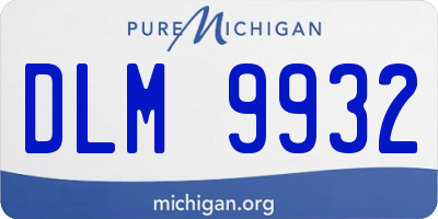 MI license plate DLM9932