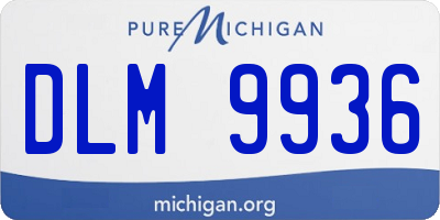 MI license plate DLM9936