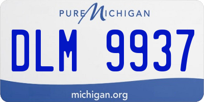 MI license plate DLM9937