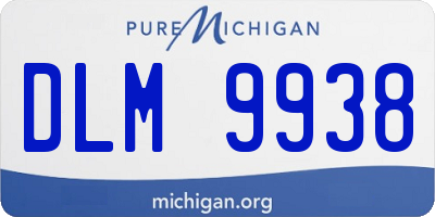 MI license plate DLM9938