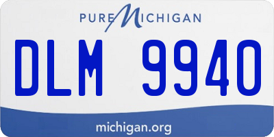 MI license plate DLM9940