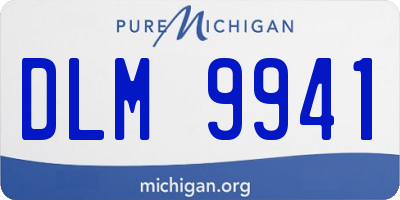 MI license plate DLM9941