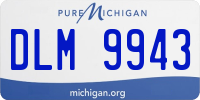 MI license plate DLM9943