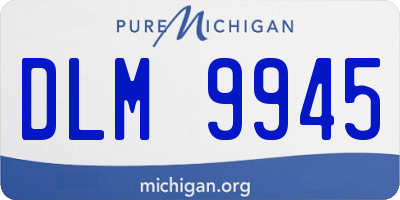 MI license plate DLM9945