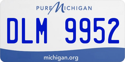MI license plate DLM9952