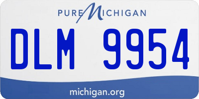 MI license plate DLM9954