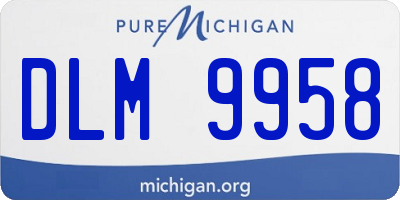 MI license plate DLM9958