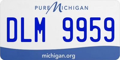 MI license plate DLM9959