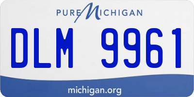 MI license plate DLM9961