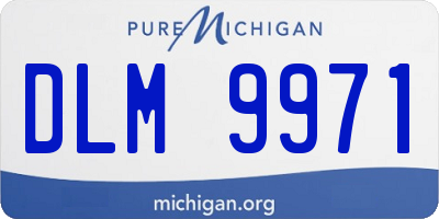 MI license plate DLM9971