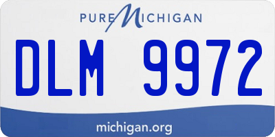 MI license plate DLM9972