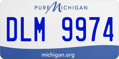 MI license plate DLM9974
