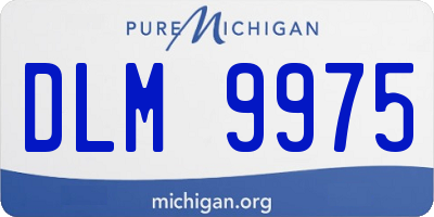 MI license plate DLM9975