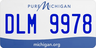 MI license plate DLM9978