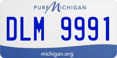 MI license plate DLM9991
