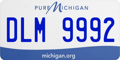 MI license plate DLM9992