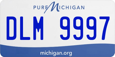 MI license plate DLM9997