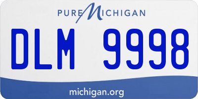 MI license plate DLM9998