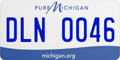 MI license plate DLN0046