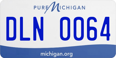 MI license plate DLN0064