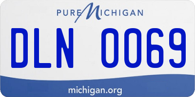 MI license plate DLN0069