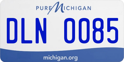 MI license plate DLN0085