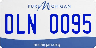 MI license plate DLN0095