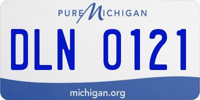 MI license plate DLN0121