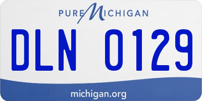 MI license plate DLN0129