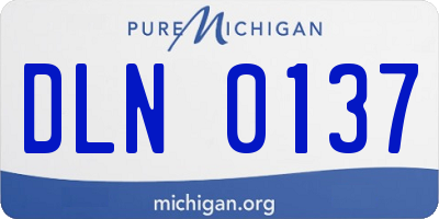 MI license plate DLN0137