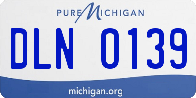 MI license plate DLN0139