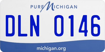 MI license plate DLN0146