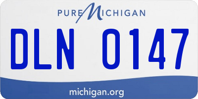 MI license plate DLN0147