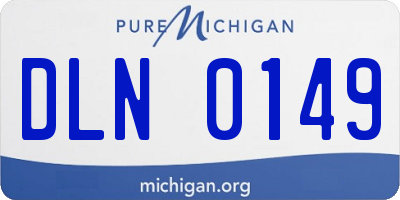 MI license plate DLN0149