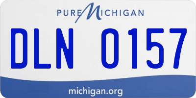 MI license plate DLN0157