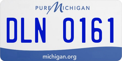 MI license plate DLN0161