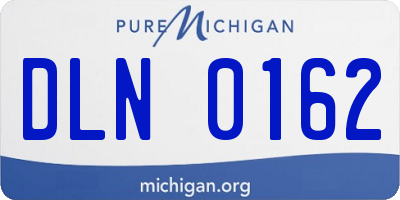 MI license plate DLN0162