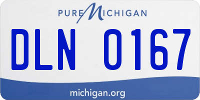 MI license plate DLN0167