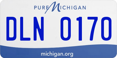 MI license plate DLN0170