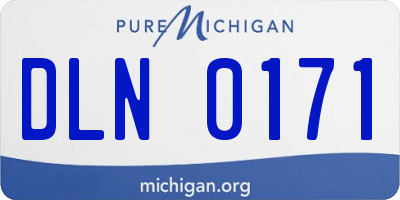 MI license plate DLN0171