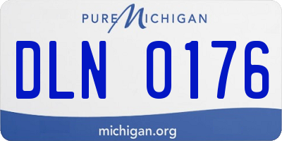 MI license plate DLN0176