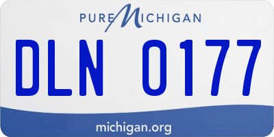 MI license plate DLN0177