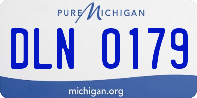 MI license plate DLN0179