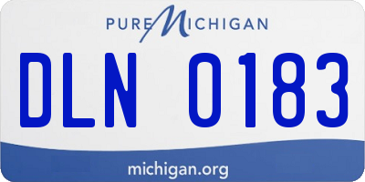 MI license plate DLN0183