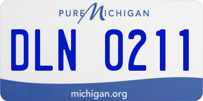 MI license plate DLN0211