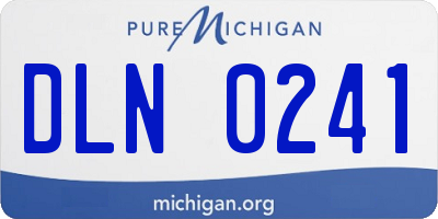 MI license plate DLN0241