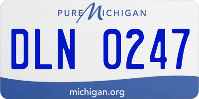 MI license plate DLN0247