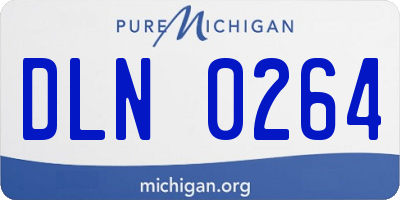 MI license plate DLN0264